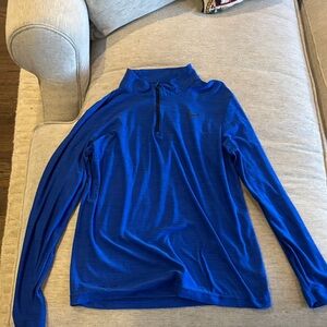 Men's Blue Nike Quarter-Zip Sweater